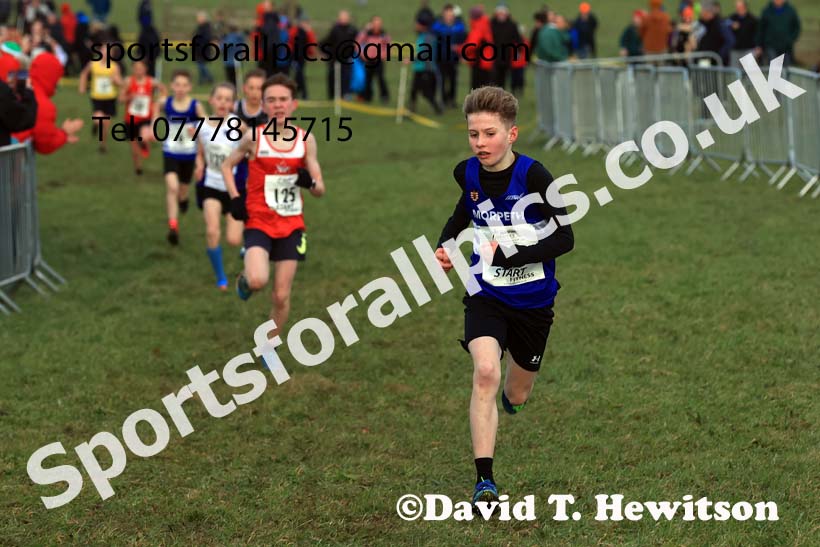 Boys Under-13s 2024 Northern Cross Country Champs., Sedgefield. Photo: David T. Hewitson/Sports for All Pics